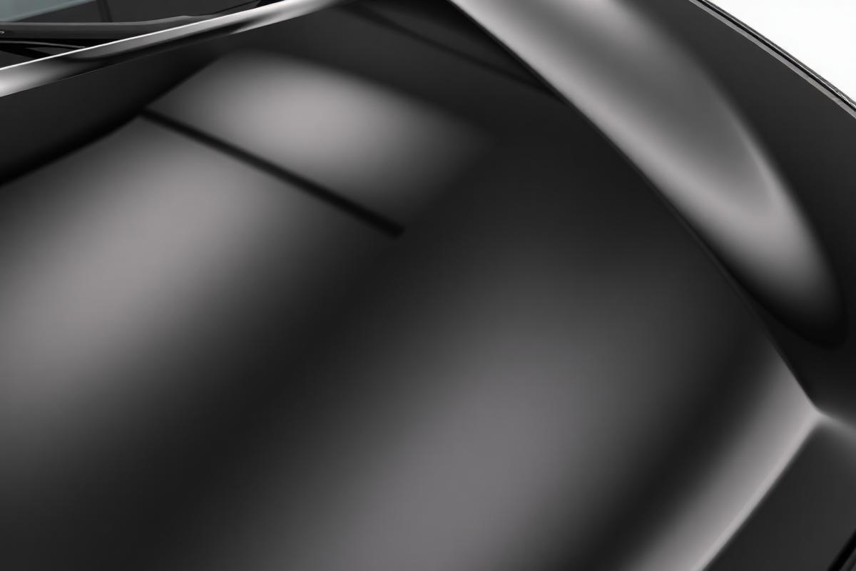 Same hood with mirror finish after paint correction